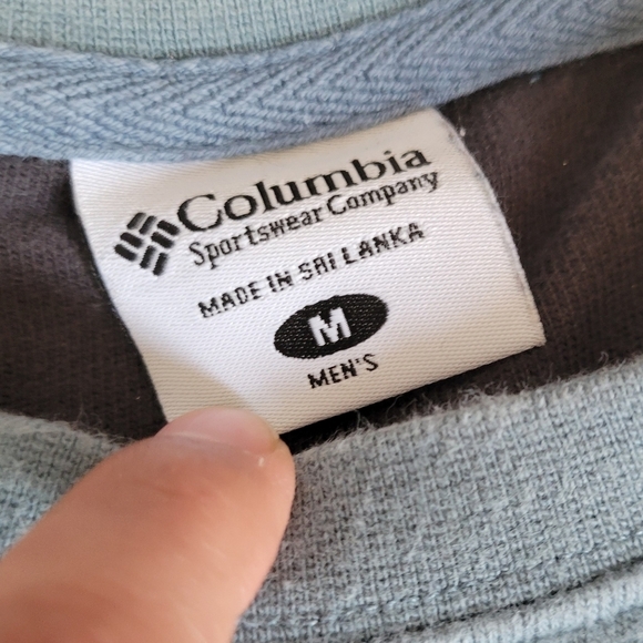 Columbia Sportswear Teal Colored Long Sleeve Crewneck Pullover Sweater - Picture 4 of 12